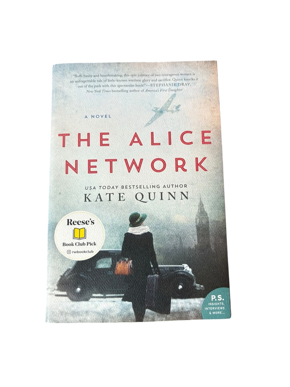 3/$20 Kate Quinn The Alice Network Paperback Book - White/Red Cover